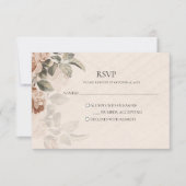 Vintage Boho Botanical RSVP Rustic Terracotta (正面)