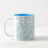 Vintage Boho Floral & Butterfly Coffee Mug ツートーンマグカップ (左)