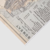 Vintage Bombay map 薄葉紙 (詳細)