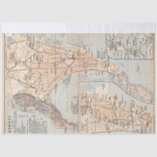 Vintage Bombay map 薄葉紙