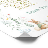 Vintage Book Baby Shower Family Traditions Game ポスター (角)