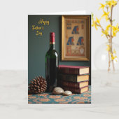 Vintage Book Fathers Day Card カード (黄色い花)