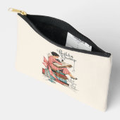 Vintage Book Lover Birthday Illustration アクセサリーポーチ (見開き)