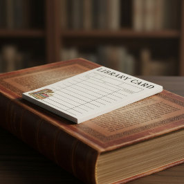 Vintage Books Library Card  ノートパッド
