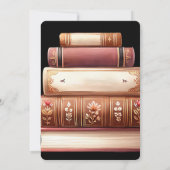 Vintage Books Next Chapter Baby Shower Invitation 招待状 (裏面)