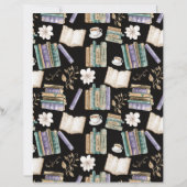 Vintage Books Scrapbook Paper in Black (裏面)