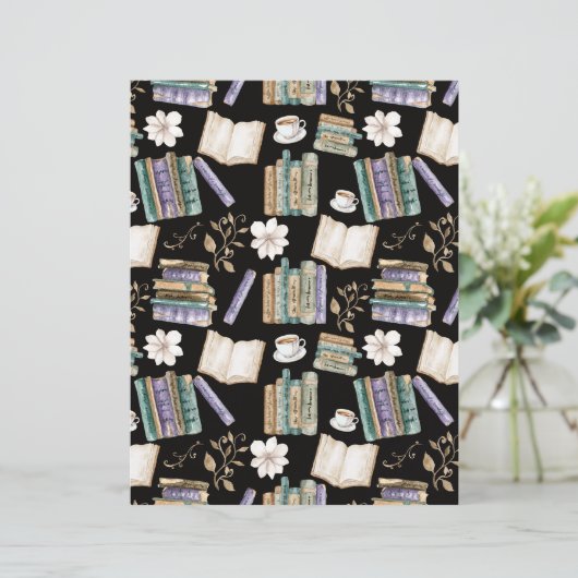 Vintage Books Scrapbook Paper in Black (スタンド正面)