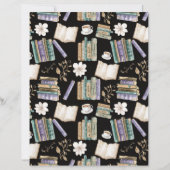 Vintage Books Scrapbook Paper in Black (正面)