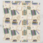 Vintage Books Scrapbook Paper in Cream (正面/裏面)