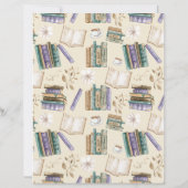 Vintage Books Scrapbook Paper in Cream (裏面)