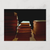Vintage Bookstack Aesthetic ポストカード (正面)