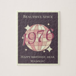 Vintage born in 1976 50th birthday ジグソーパズル