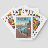 Vintage Boston Massachusetts トランプ (裏面)