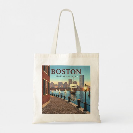 Vintage Boston Massachusetts トートバッグ (裏面)
