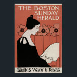 Vintage Boston Sunday Herald Cover Poster ポスター<br><div class="desc">Vintage Boston Sunday Herald Cover Poster</div>