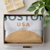Vintage Boston Tissue Paper – Retro USA Travel  薄葉紙 (ギフト)