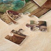 Vintage Botanical Apothecary Bottles  ジグソーパズル (側面)