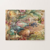 Vintage Botanical Apothecary Bottles  ジグソーパズル (横)