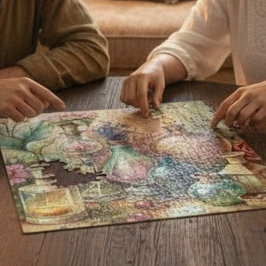 Vintage Botanical Apothecary Bottles  ジグソーパズル