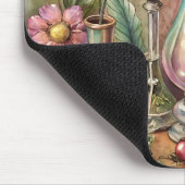 Vintage Botanical Apothecary Bottles  マウスパッド (コーナー)