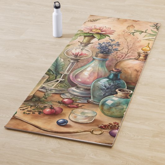 Vintage Botanical Apothecary Bottles  ヨガマット (インサイチュ)