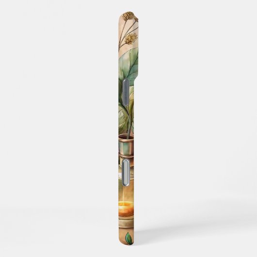 Vintage Botanical Apothecary Bottles  iPhoneケース (右側面)