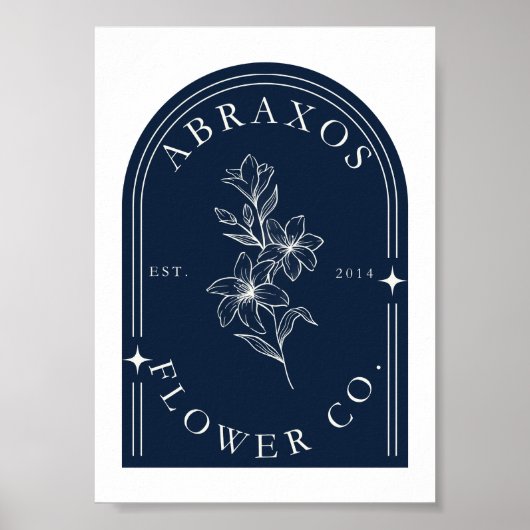 Vintage Botanical Arch Abraxos Print ポスター (正面)
