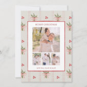 Vintage Botanical Christmas Card シーズンカード (正面)