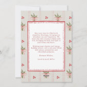 Vintage Botanical Christmas Card シーズンカード (裏面)