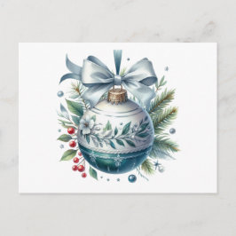 Vintage Botanical Christmas Ornament  ポストカード