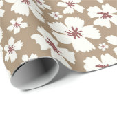 Vintage Botanical Cream Floral Wrapping Paper ラッピングペーパー (ロールコーナー)