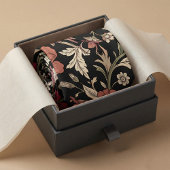 Vintage Botanical Dark Background ネクタイ