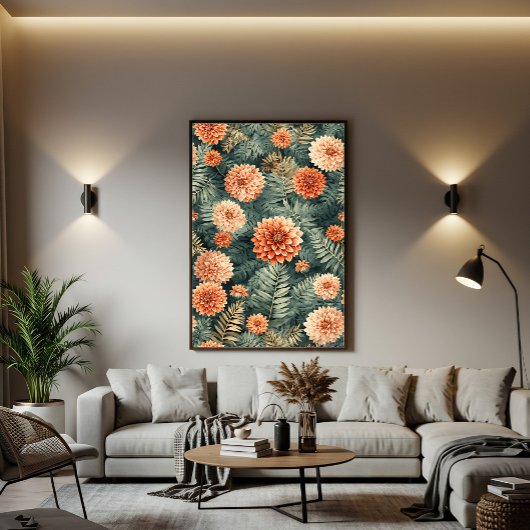 Vintage Botanical Elegance キャンバスプリント