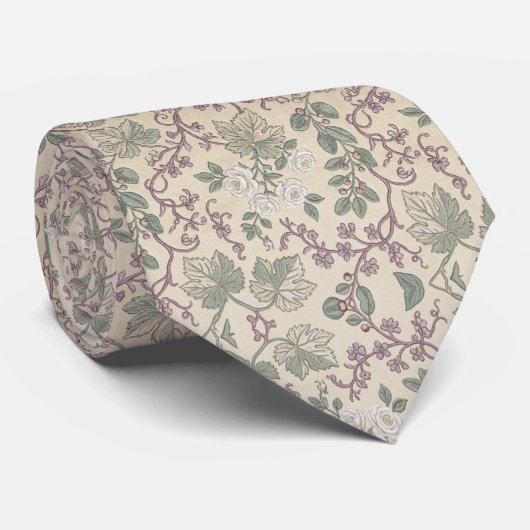 Vintage Botanical Elegance ネクタイ (ロール)