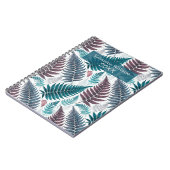 Vintage Botanical Fern Monogram ノートブック (左側)