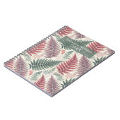 Vintage Botanical Fern Monogram ノートブック (左側)