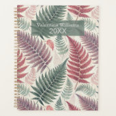 Vintage Botanical Fern Monogram プランナー手帳 (正面)