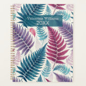 Vintage Botanical Fern Monogram プランナー手帳 (正面)