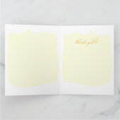 Vintage Botanical Fleurs Poster Postcard サンキューカード (内部)