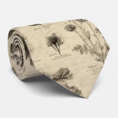 Vintage Botanical Floral Pattern (10) ネクタイ (ロール)