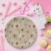 Vintage Botanical Floral Pattern (10) ペーパープレート (パーティー)