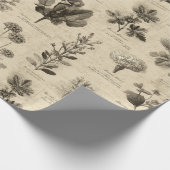 Vintage Botanical Floral Pattern (11) ラッピングペーパー (角)