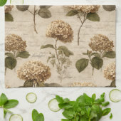 Vintage Botanical Floral Pattern (1) キッチンタオル (折り畳み)