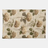Vintage Botanical Floral Pattern (1) キッチンタオル (横)