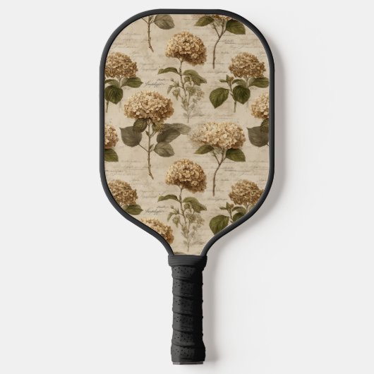 Vintage Botanical Floral Pattern (1) ピックルボールラケット (正面)