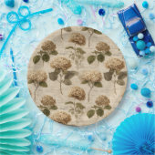 Vintage Botanical Floral Pattern (1) ペーパープレート (パーティー)