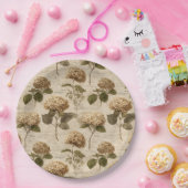 Vintage Botanical Floral Pattern (1) ペーパープレート (パーティー)