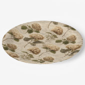 Vintage Botanical Floral Pattern (1) ペーパープレート (アングル)