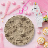 Vintage Botanical Floral Pattern (2) ペーパープレート (パーティー)