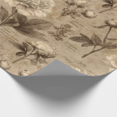Vintage Botanical Floral Pattern (2) ラッピングペーパー (角)